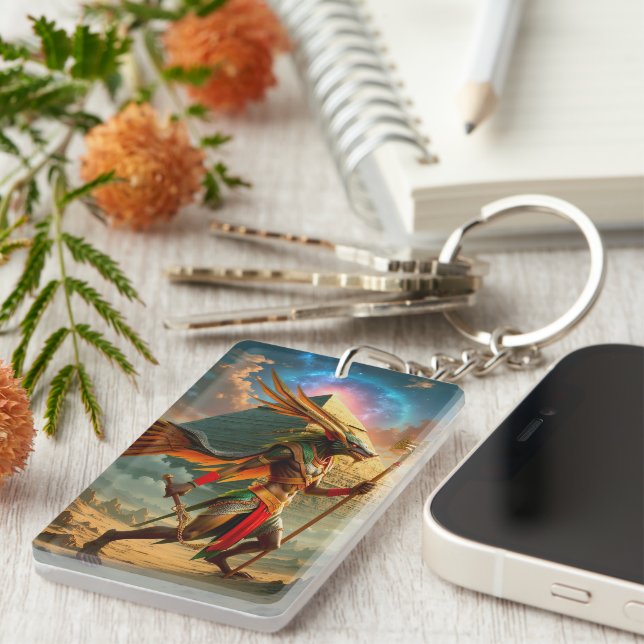 Guardian of the Celestial Gate – Anubis  Key Ring (Front Right)