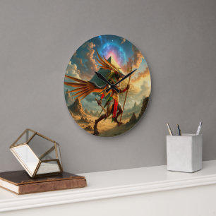 Guardian of the Celestial Gate – Anubis Large Clock