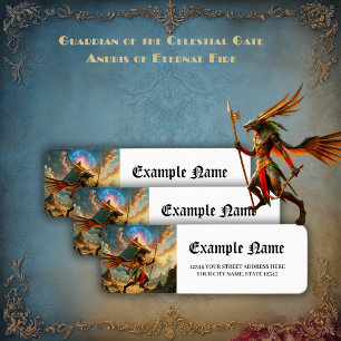 Guardian of the Celestial Gate – Anubis  Return Address Label