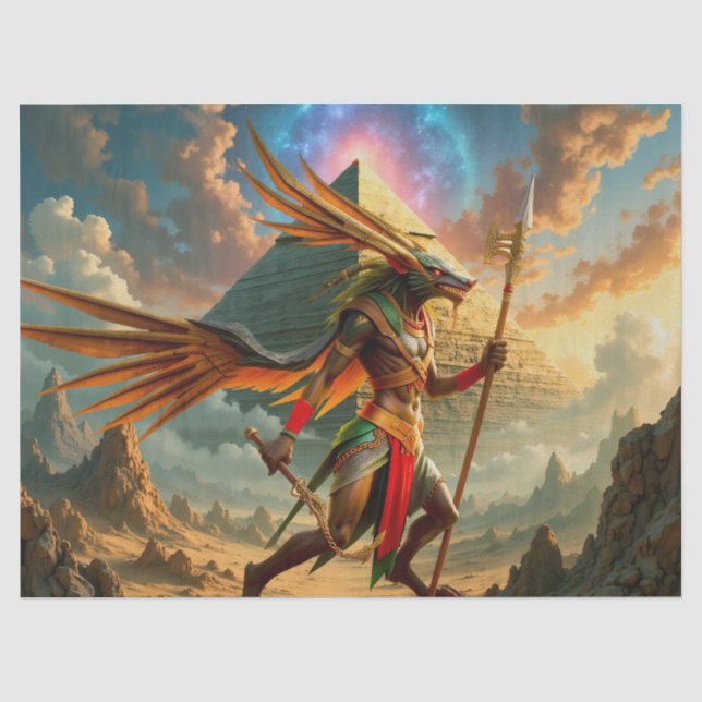 Guardian of the Celestial Gate – Anubis  Tissue Paper (Front)