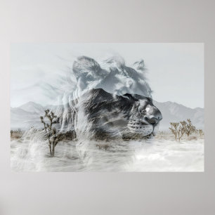 Guardian of the Desert: The Regal Lion Poster