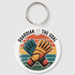 Guardian Of The Goal Footll Goalkeeper Soccer Keep Key Ring