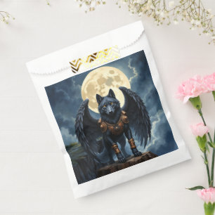 Guardian of the Moon – The Black Winged Wolf Favour Bag
