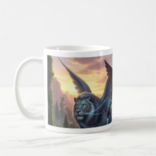 Guardian of the Realm: The Winged Warrior Coffee Mug