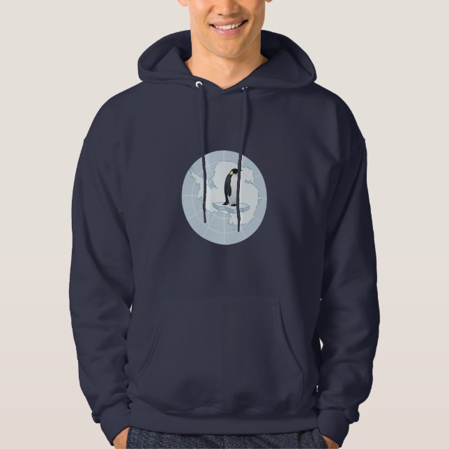 Guardian of the South Pole Antarctica Flag Hoodie (Front)