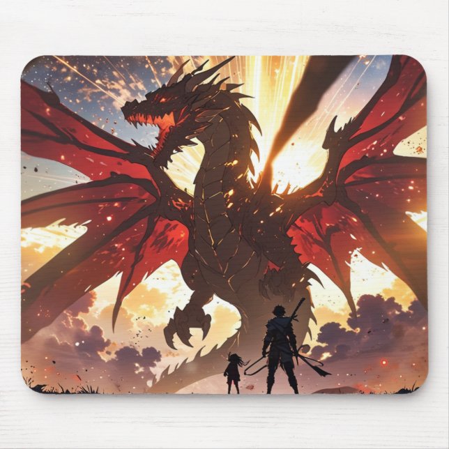 Guardian of the Whispering Skies Mousepad (Front)