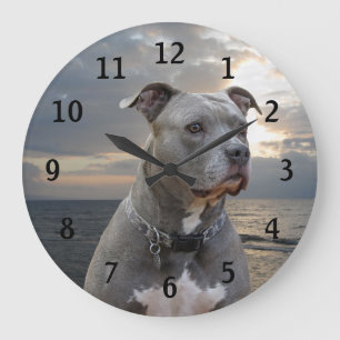 Guardian Pitbull Wall Clock