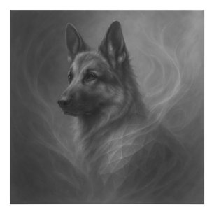 Guardian Spirit – German Shepherd Geometry Photo Print