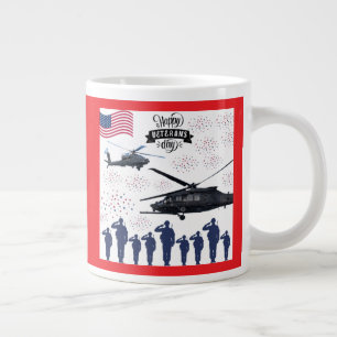 Guardians of Freedom bright red Large Coffee Mug