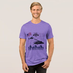 Guardians of Freedom purple Tri-Blend Shirt