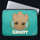 Guardians of the Galaxy | Baby Groot Face Laptop Sleeve<br><div class="desc">Check out this adorable closeup of Baby Groot in a cartoon style! Personalise your Baby Groot gear by clicking the customise button to get started! Add your own caption or name by adding text,  or resize the image to focus on your favourite part!</div>