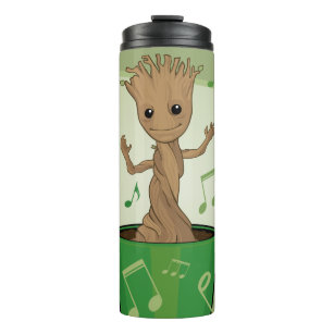 Guardians of the Galaxy   Dancing Baby Groot Thermal Tumbler