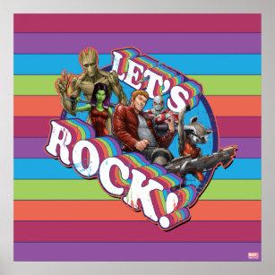 Guardians of the Galaxy   Let's Rock! Poster