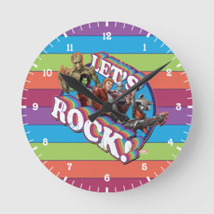 Guardians of the Galaxy   Let's Rock! Round Clock