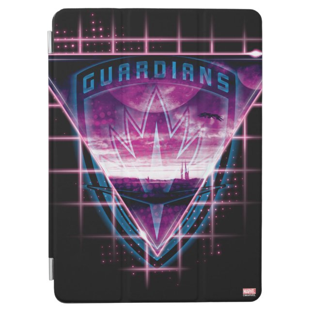 Guardians of the Galaxy | Neon Superimposed Logo iPad Air Cover (Front)