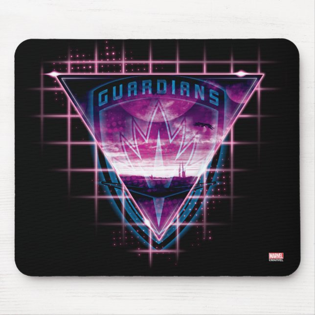 Guardians of the Galaxy | Neon Superimposed Logo Mouse Pad (Front)