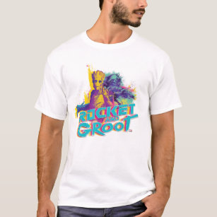 Guardians of the Galaxy   Rocket & Groot Neon Art T-Shirt
