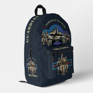 Guardians of The Nation (Dark mode)   Printed Backpack