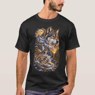 Guardians of the Wild – Vintage Wolf Family T-Shirt