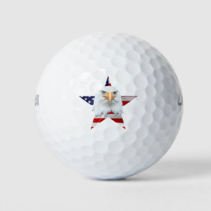 Guarding Eagle, The American Flag, Patriotic Golf Balls