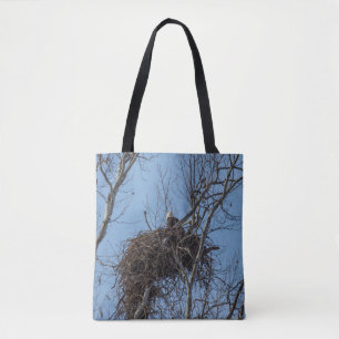Guarding Eagle Tote Bag