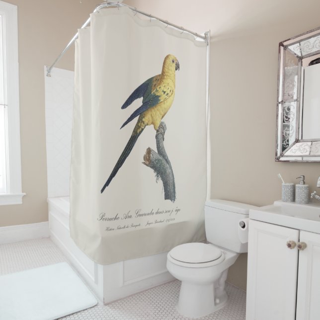 Guarouba dans sons jeune age / Sun parakeet  Shower Curtain (In Situ)