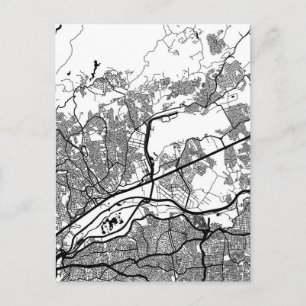 Guarulhos Brazil Map Postcard