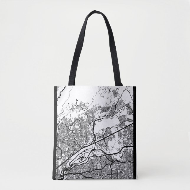 Guarulhos Brazil Map Tote Bag (Front)