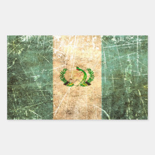 guatamala scratched and worn.jpg rectangular sticker