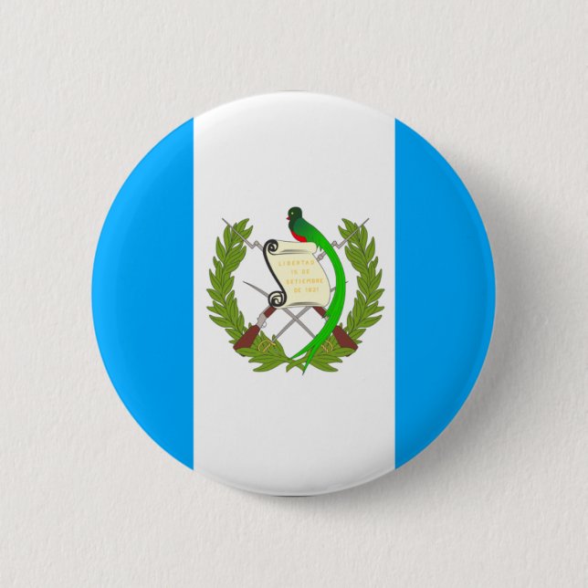 Guatemala 6 Cm Round Badge (Front)