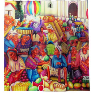 Guatemala Art Shower Curtain