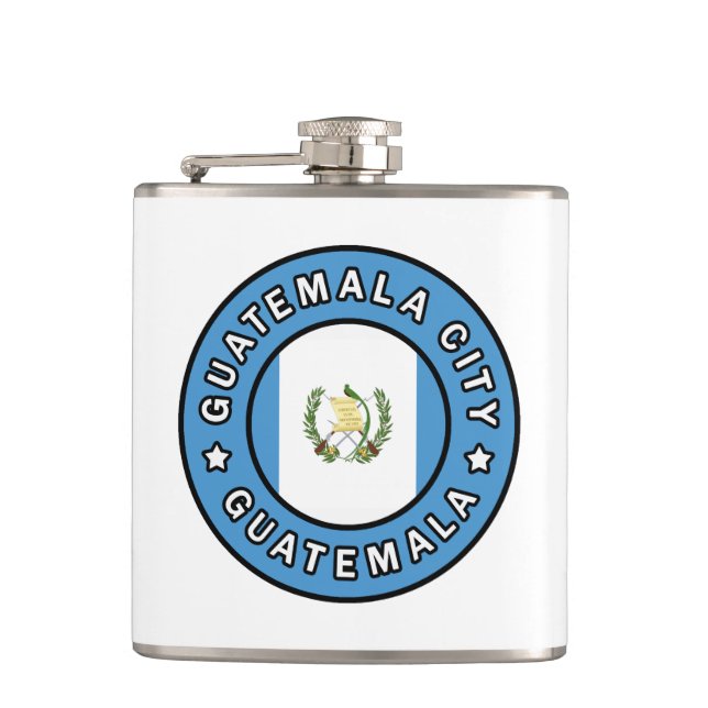 Guatemala City Guatemala Hip Flask (Front)