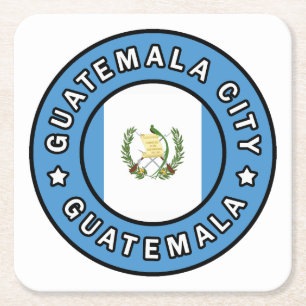 Guatemala City Guatemala Square Paper Coaster