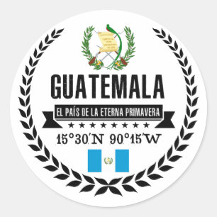 Guatemala Classic Round Sticker