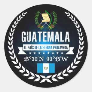 Guatemala Classic Round Sticker