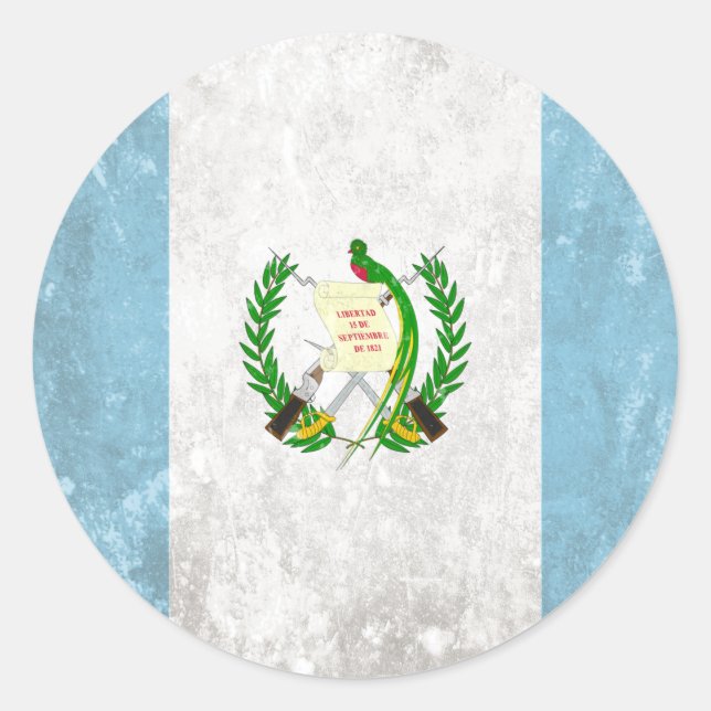 Guatemala Classic Round Sticker (Front)