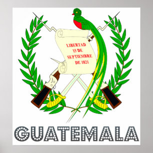 Guatemala Coat of Arms Poster