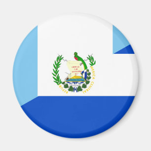 guatemala el salvador half flag country symbol magnet