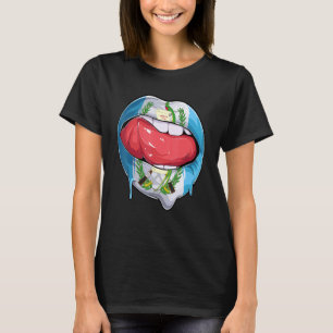 Guatemala Fan Flag Mouth Soccer Guatemalan T-Shirt