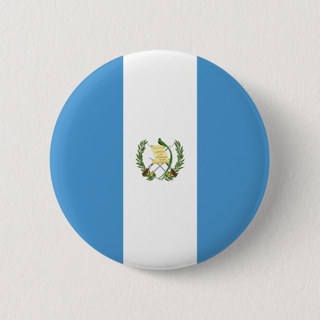 Guatemala Flag 6 Cm Round Badge (Front)