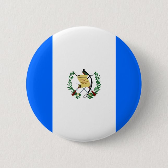 Guatemala Flag 6 Cm Round Badge (Front)