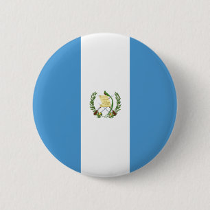 Guatemala flag  6 cm round badge