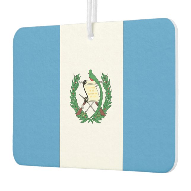 Guatemala Flag Car Air Freshener (Left)