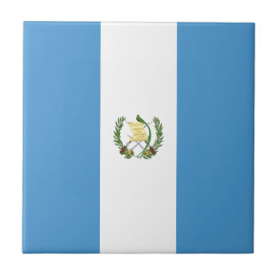 Guatemala Flag Ceramic Tile