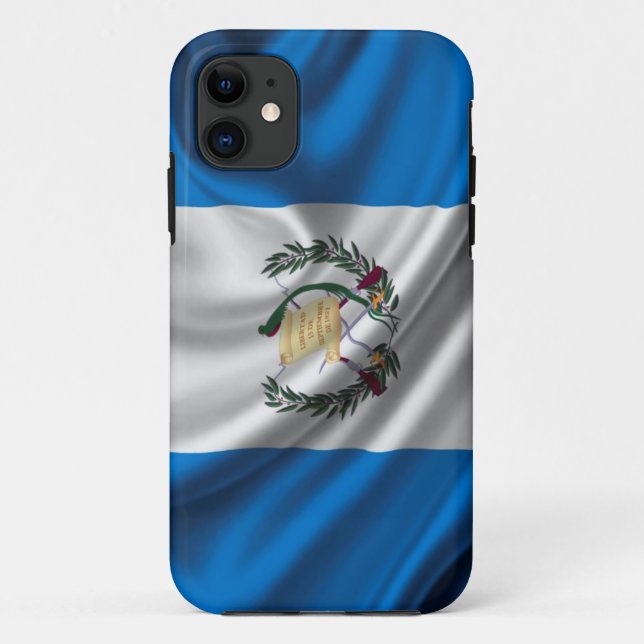 Guatemala Flag Fabric Case-Mate iPhone Case (Back)