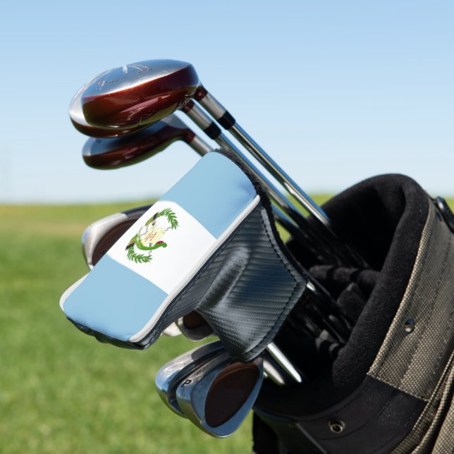 Guatemala flag golf head cover (In Situ)