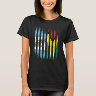 Guatemala Flag Guyana Grown Country Flags Stripes T-Shirt