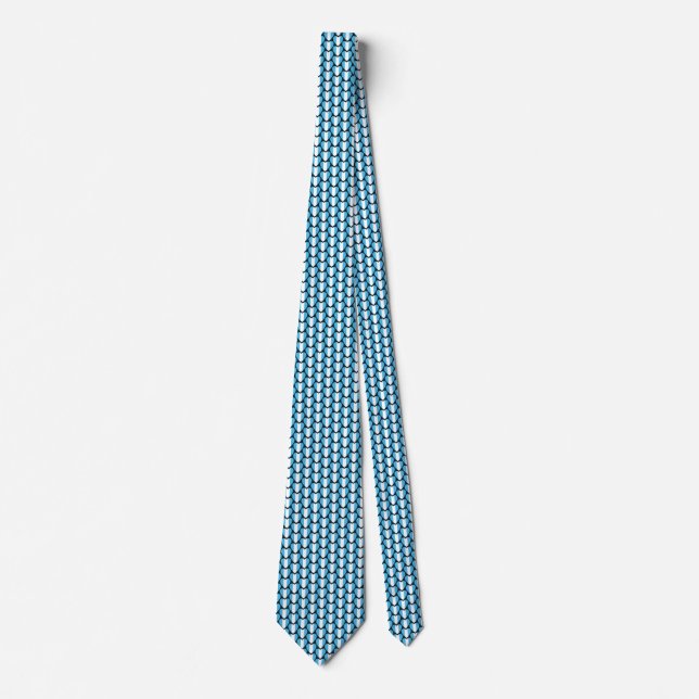 Guatemala Flag Hearts Tie (Front)