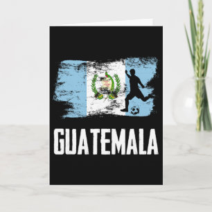 Guatemala Flag Jersey Guatemalan Soccer Team Guate Card