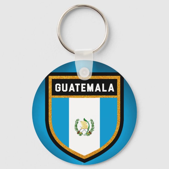 Guatemala Flag Key Ring (Front)
